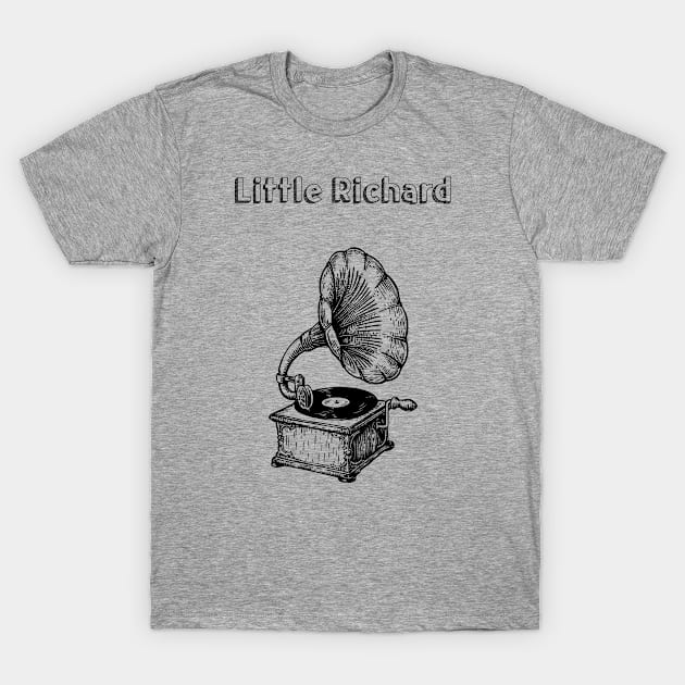 Little Richard // Typography Design Style T-Shirt by Idahuly